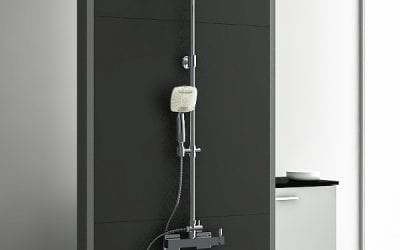 Renders 3D de grifería de duchas